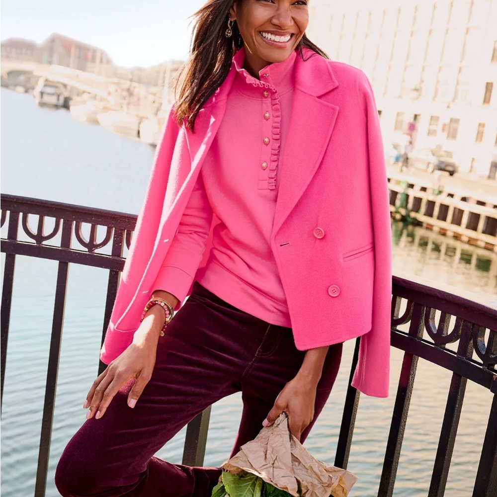 Talbots Vibrant Pink Blazer NWT